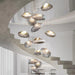 Blown Glass Mesh Pendant Light - DWHOME