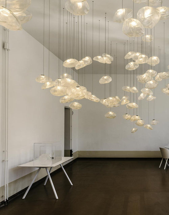Blown Glass Mesh Pendant Light - DWHOME