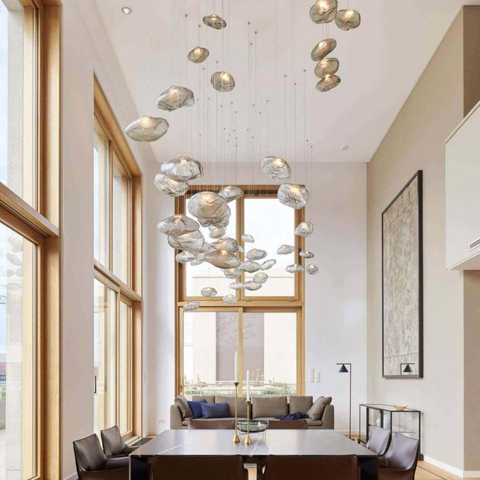 Blown Glass Mesh Pendant Light - DWHOME