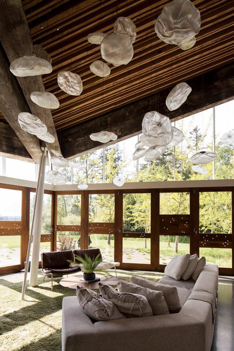 Blown Glass Mesh Pendant Light - DWHOME