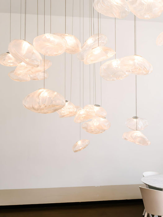 Blown Glass Mesh Pendant Light - DWHOME