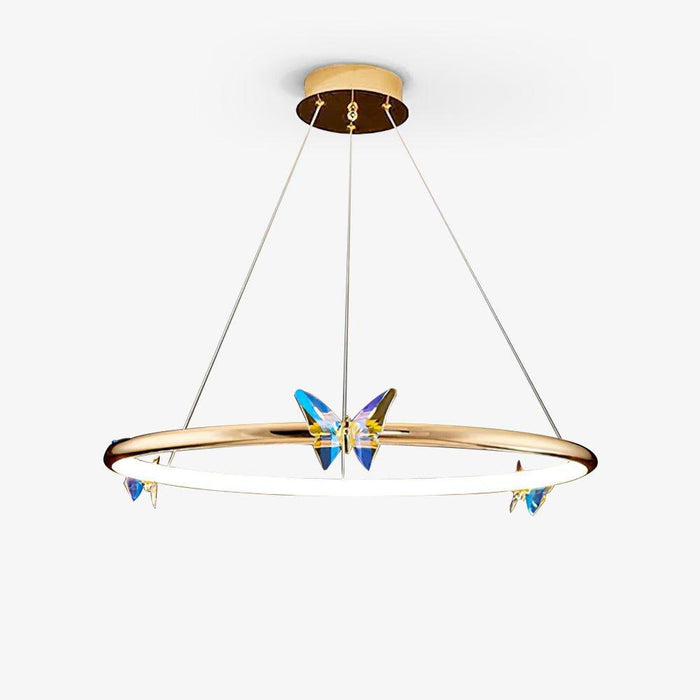 Blue Butterfly Chandelier-DWHOME