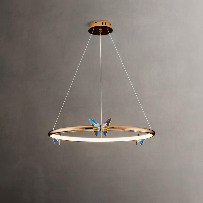 Blue Butterfly Chandelier-DWHOME