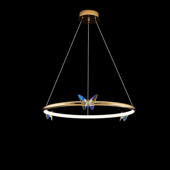 Blue Butterfly Chandelier-DWHOME