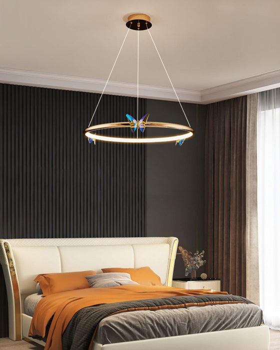 Blue Butterfly Chandelier-DWHOME