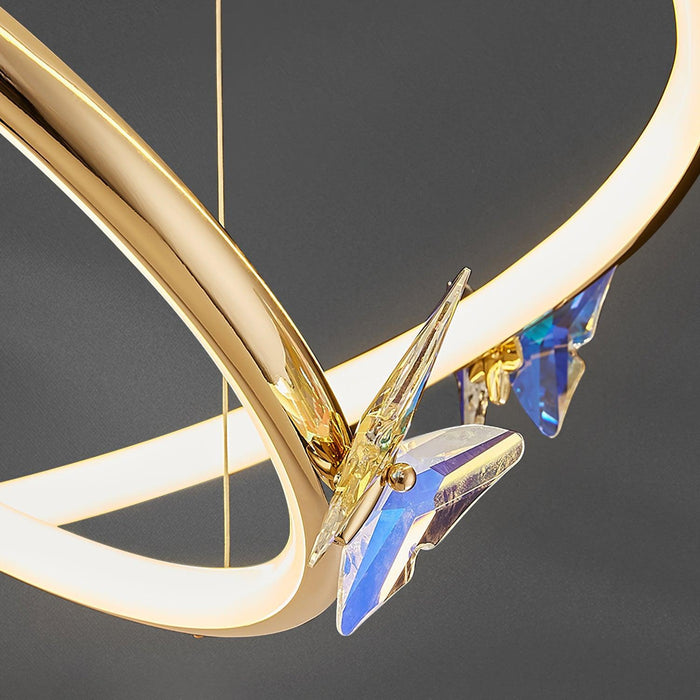 Blue Butterfly Chandelier-DWHOME