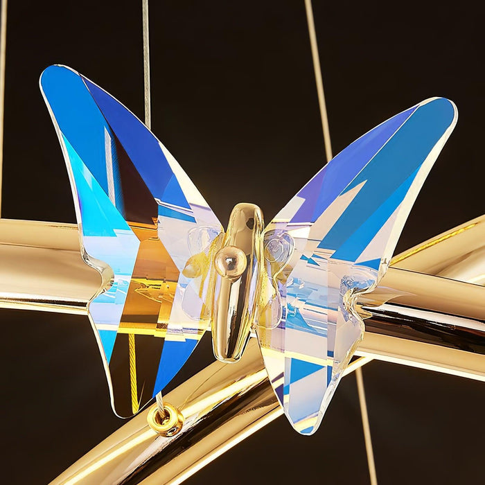 Blue Butterfly Chandelier-DWHOME