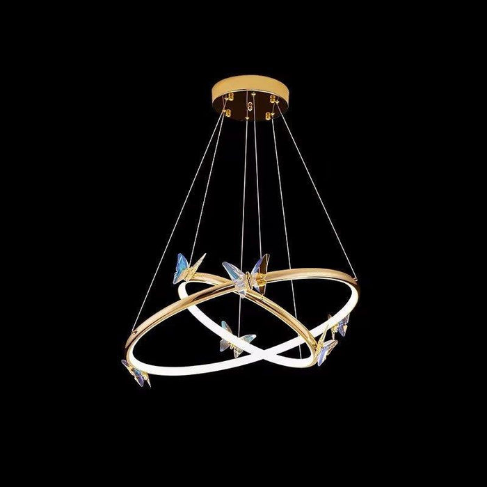 Blue Butterfly Chandelier-DWHOME
