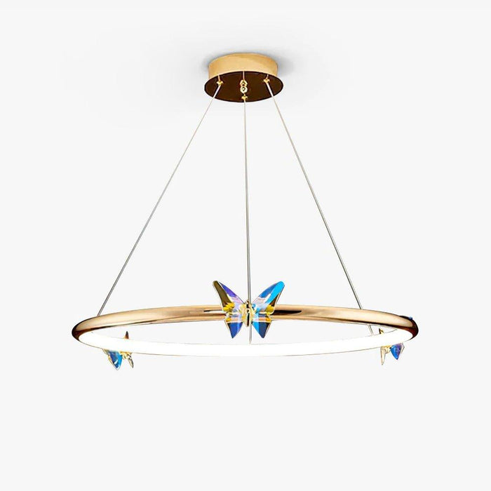 Blue Butterfly Chandelier-DWHOME