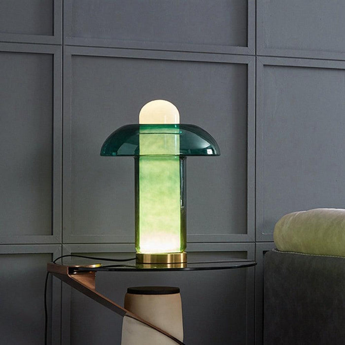 Glass Mushroom Table Lamp-DWHOME