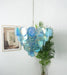 Chandelier Disque Murano Bleu-DWHOME