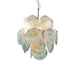 Blue Murano Disc Glass Chandelier-DWHOME
