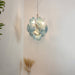 Blue Murano Disc Glass Chandelier-DWHOME