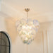 Blue Murano Iridescent Disc Chandelier - DWHOME