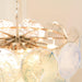 Blue Murano Iridescent Disc Chandelier - DWHOME