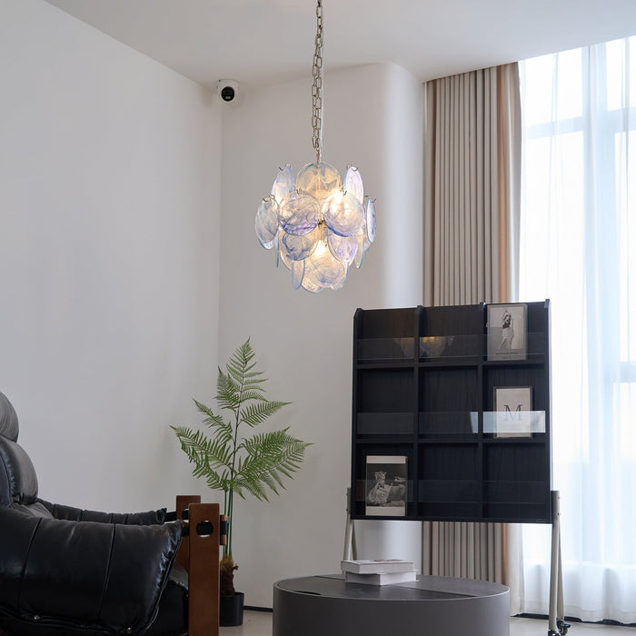 Blue Vistosi Disc Chandelier-DWHOME