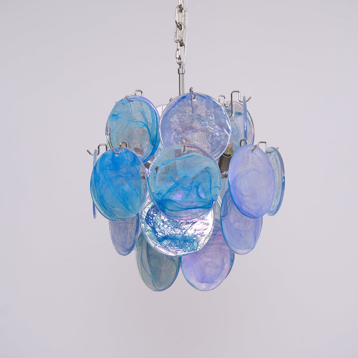 Blue Vistosi Disc Chandelier-DWHOME