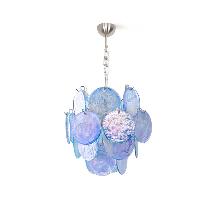 Blue Vistosi Disc Chandelier-DWHOME