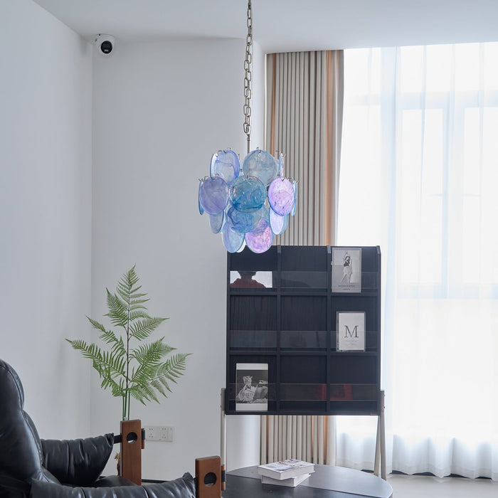 Blue Vistosi Disc Chandelier-DWHOME