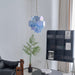 Blue Vistosi Disc Chandelier-DWHOME