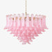 Blush Pink Glass Murano Chandelier-DWHOME