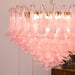 Blush Pink Glass Murano Chandelier-DWHOME