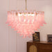 Blush Pink Glass Murano Chandelier-DWHOME