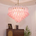 Blush Pink Glass Murano Chandelier-DWHOME