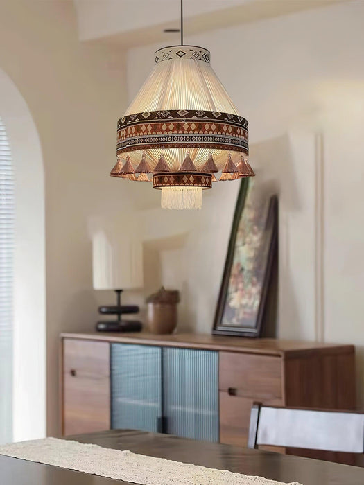 Bohemian Fringe Pendant Lamp-DWHOME