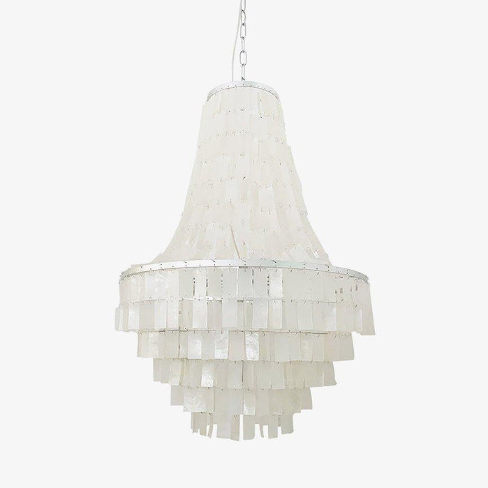 Boho Shell Tiered Chandelier-DWHOME