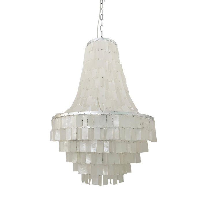 Boho Shell Tiered Chandelier-DWHOME