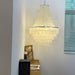 Boho Shell Tiered Chandelier-DWHOME