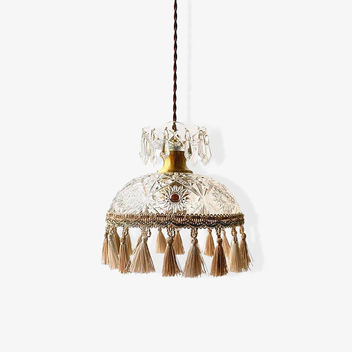 Bowl Tassel Pendant Light-DWHOME