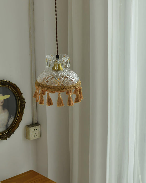Bowl Tassel Pendant Light-DWHOME