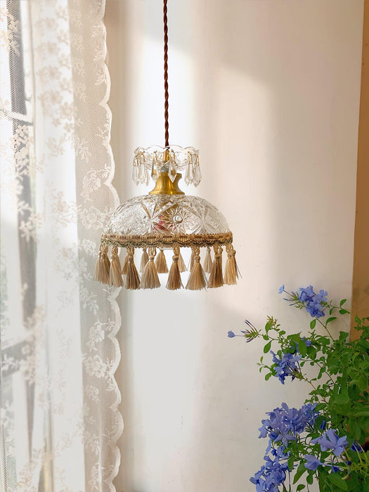 Bowl Tassel Pendant Light-DWHOME