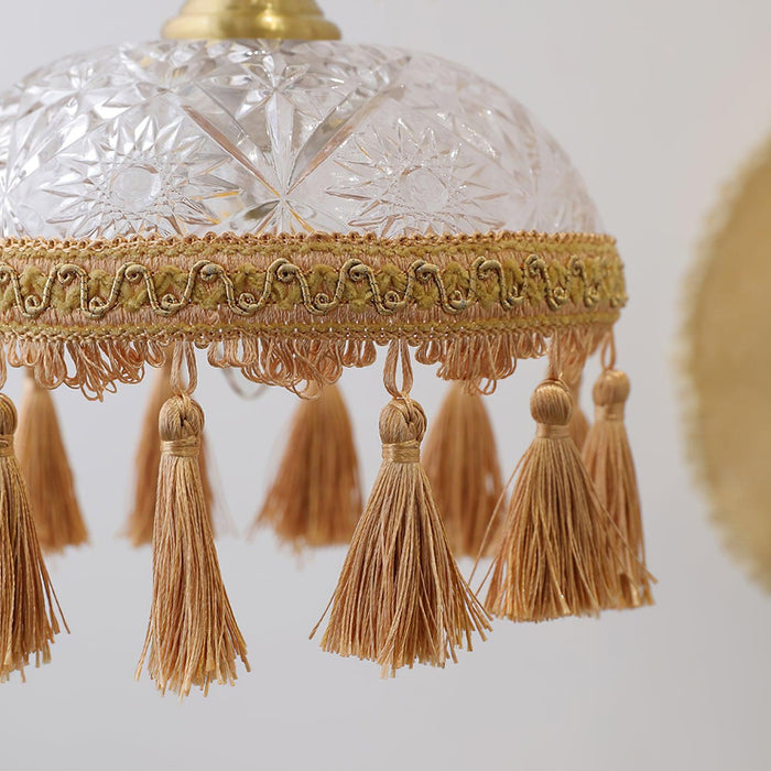 Bowl Tassel Pendant Light-DWHOME