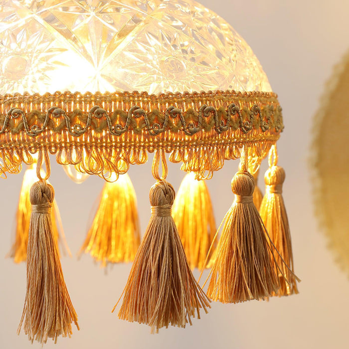 Bowl Tassel Pendant Light-DWHOME