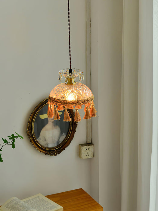 Bowl Tassel Pendant Light-DWHOME
