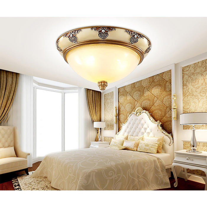 Brahm Flush Ceiling Light-DWHOME