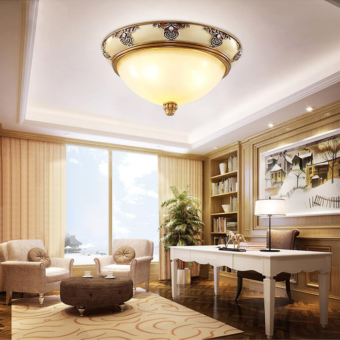 Brahm Flush Ceiling Light-DWHOME