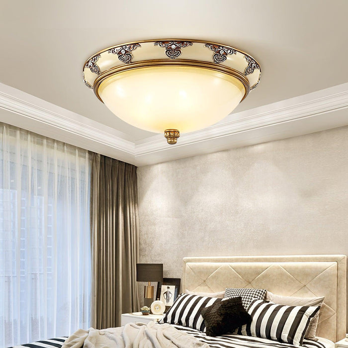 Brahm Flush Ceiling Light-DWHOME
