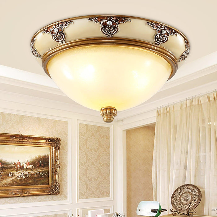 Brahm Flush Ceiling Light-DWHOME