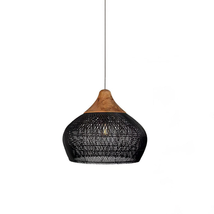Braided Rattan Pendant Lamp-DWHOME