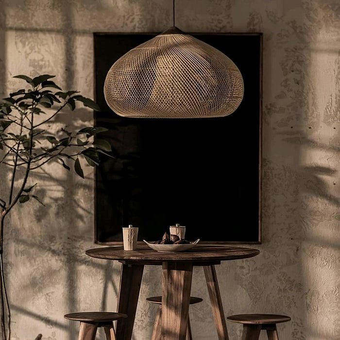 Braided Rattan Pendant Lamp-DWHOME