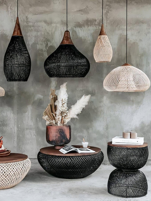Braided Rattan Pendant Lamp-DWHOME