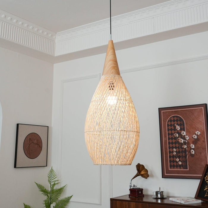 Braided Rattan Pendant Lamp-DWHOME
