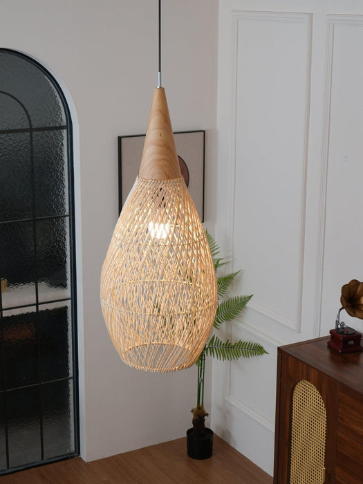 Braided Rattan Pendant Lamp-DWHOME