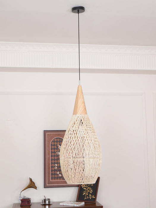 Braided Rattan Pendant Lamp-DWHOME