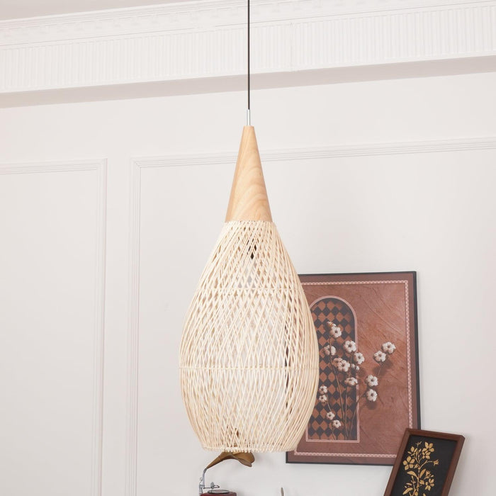 Braided Rattan Pendant Lamp-DWHOME