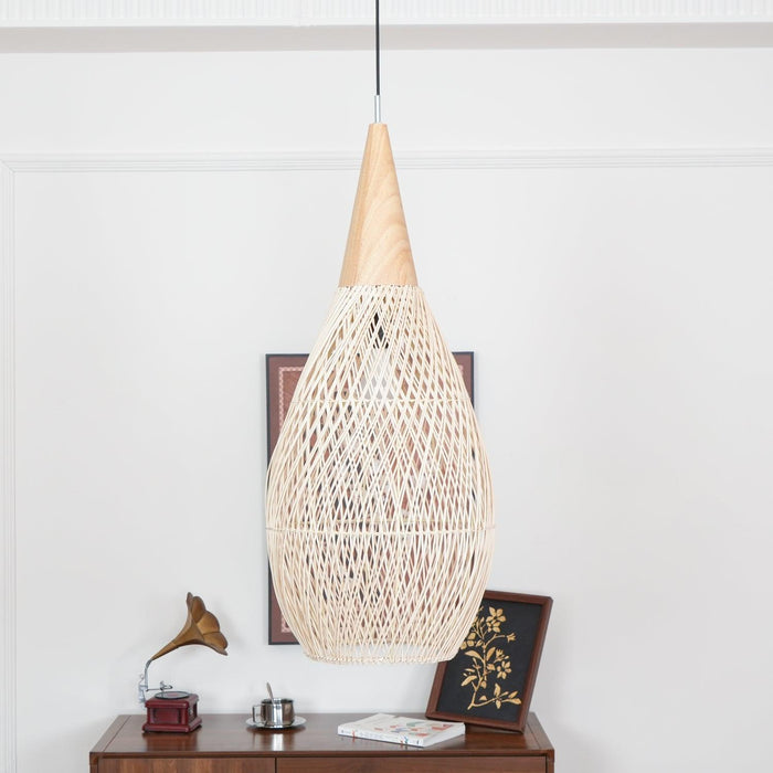 Braided Rattan Pendant Lamp-DWHOME